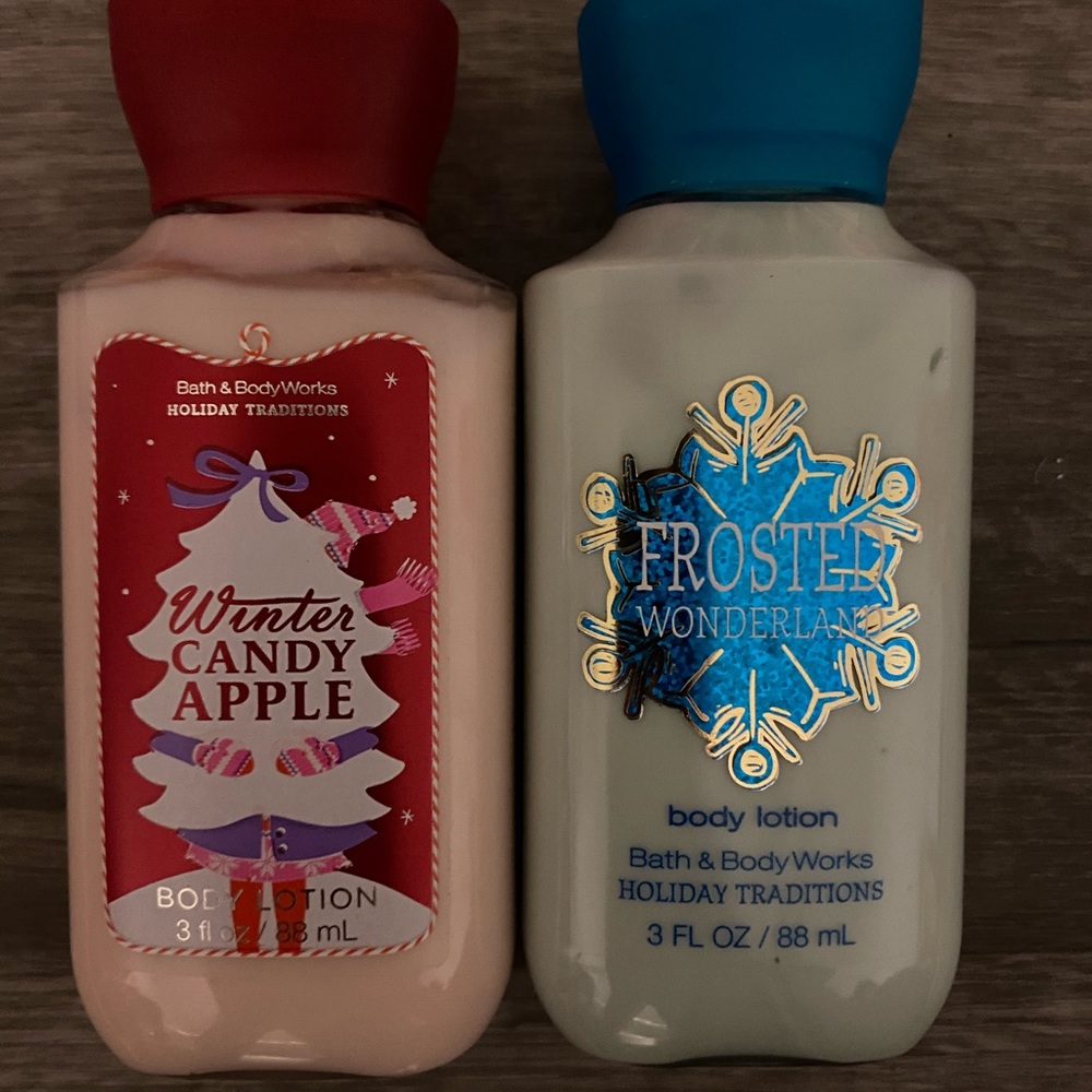 bath and body works travel sized lotion